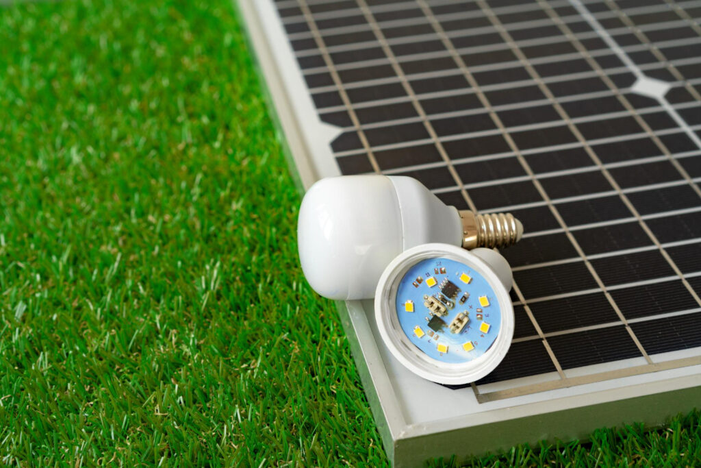 led lighting and solar panels