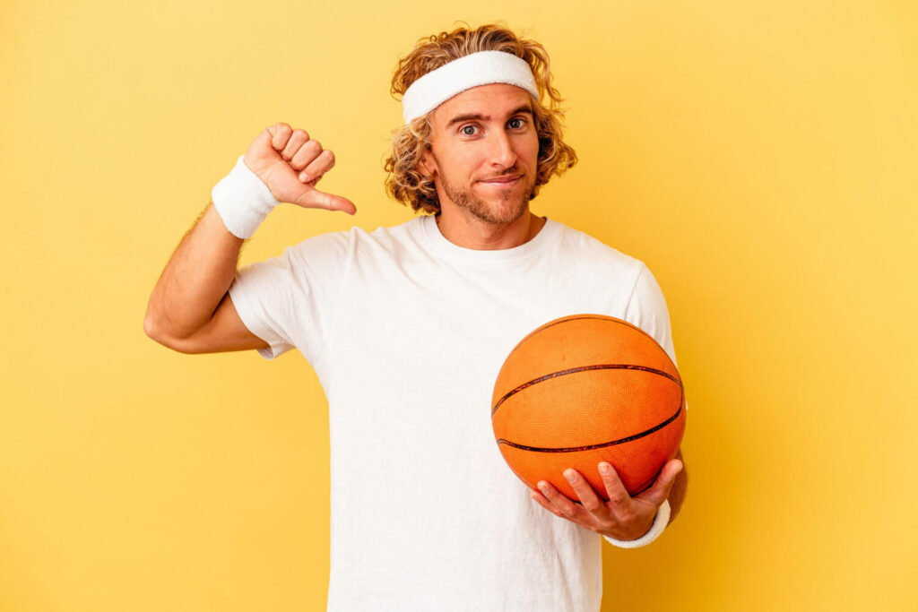 a stylish young man wearing a basketball headband