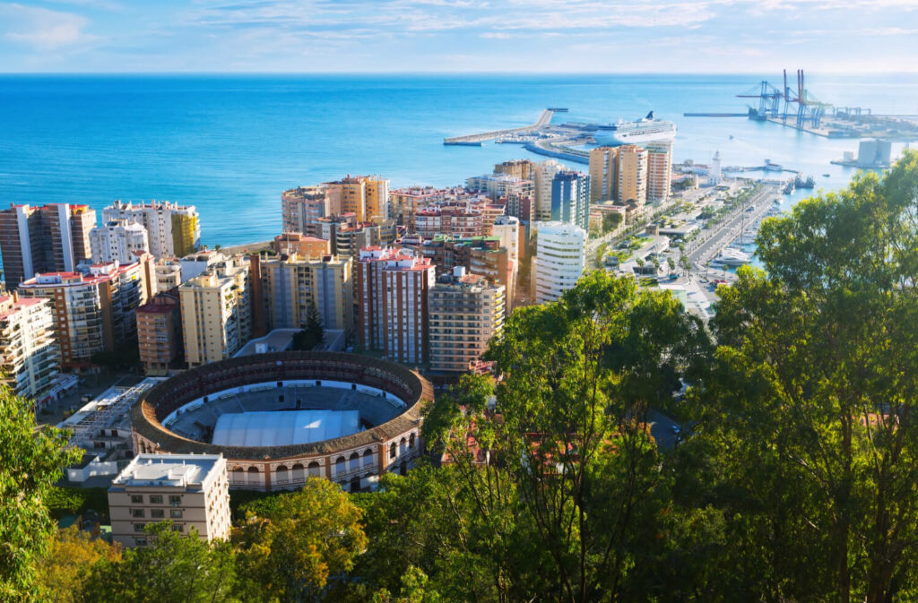 malaga look at a stadium