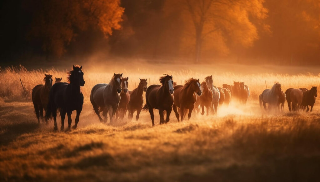 a group of horses