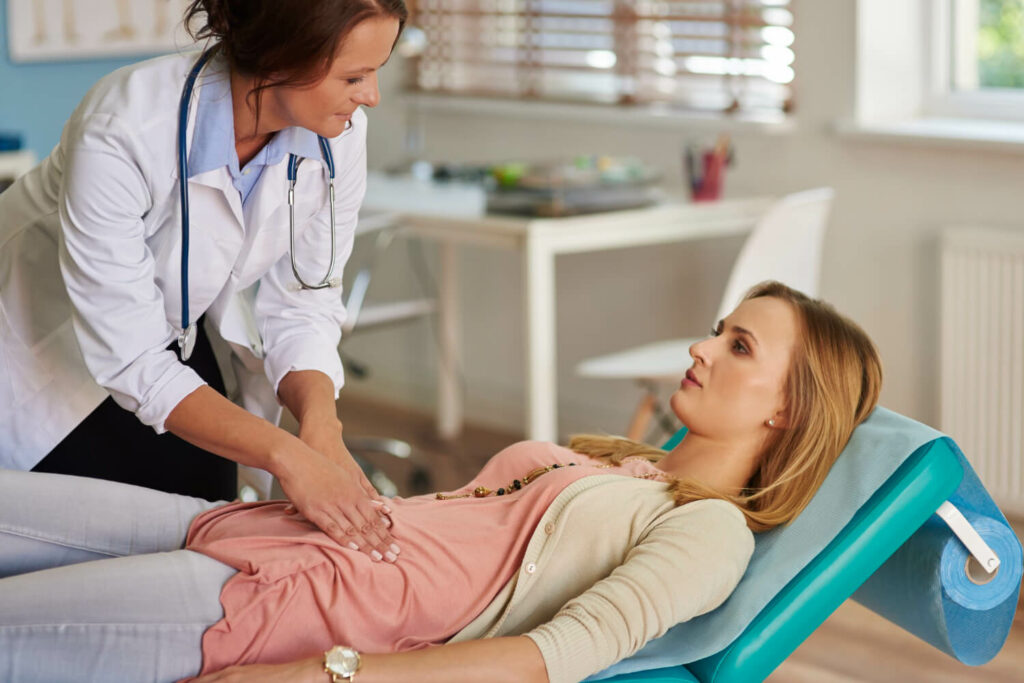 Doctor performing a physical examination