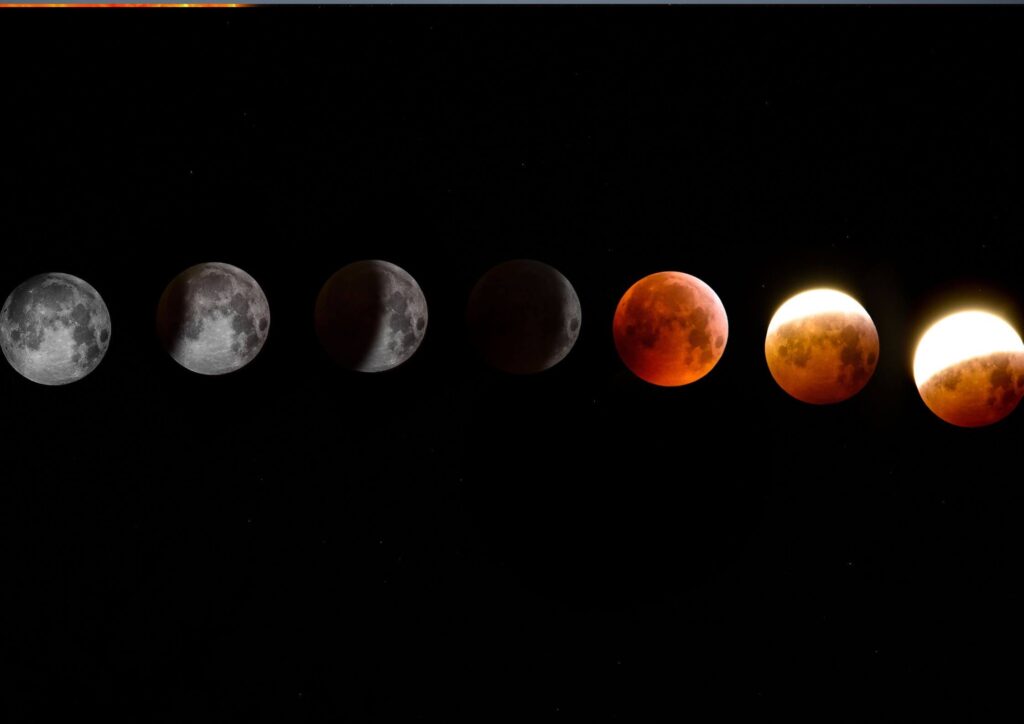 the different stages of moon