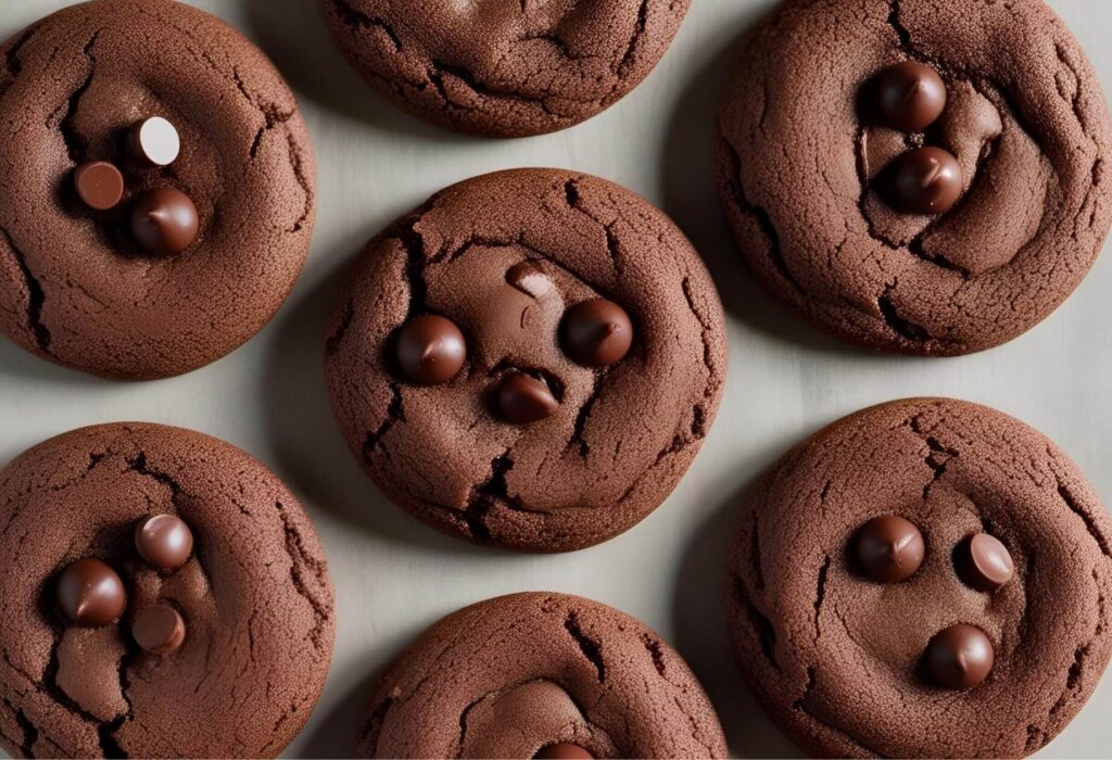 chocolate cookie made with brown sugar